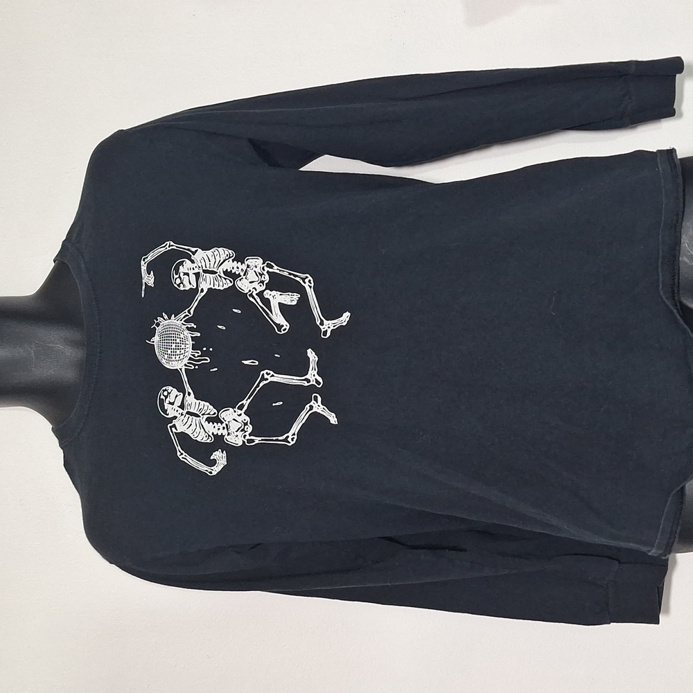 Joji Long Sleeve Slow Dancing In The Dark Black T-Shirt with Skeleton Graphic